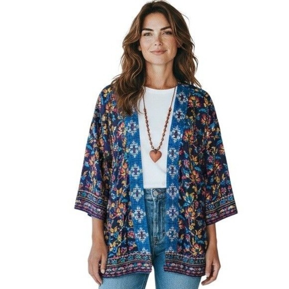 Norm Thompson XL BOHO Southwestern Inspired Cardigan Jacket Escape the Ordinary